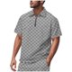 thumbnail image 2 of pstuiky Camisas casuales de manga corta para hombre, Camisa informal de manga corta con botones sueltos y elástica para hombre, estilo veraniego camisas casuales para hombre m, 2 of 9
