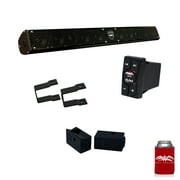 Wet Sounds - Stealth 10 Surge Amplified Soundbar with Square 1.00" Pipe Mounting Hardware & WW-BTRS Bluetooth Receiver