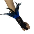 thumbnail image 2 of WHEANG Lace Decor Single Glove for Women Men Soft & Stretchy Comfort Lace Gloves Women's Fingerless Gloves Elegant Gown Accessories Fingerless Gloves for Performance Blue Summer Sales Under $2, 2 of 4