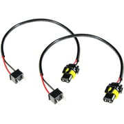 Xotic Tech 2X H7 Pigtail Wire Wiring Harness Cable Adapter for Xenon Ballast Headlight Kit to Stock 9006 Socket