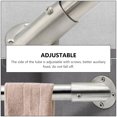 thumbnail image 3 of 2 Pcs Support de Douille Réglable Support en Acier Inoxydable pour Tringle de Placard, 3 of 8
