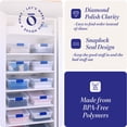 thumbnail image 3 of Homz 15.5 Qt Heavy Duty Clear Plastic Stackable Storage Containers, 16 Pack, 3 of 8