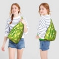 thumbnail image 2 of Zesty Lemon Sling Backpack - Vibrant Citrus Print Crossbody Bag, Fashionable Daypack for Teens, 2 of 4