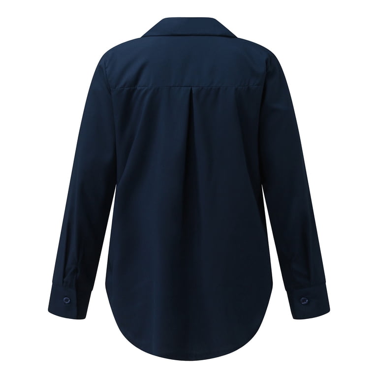 navy blue dress shirts for women Ladies FR DH Uniform Shirt | made with 6.5oz. Westex DH - Navy