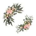 thumbnail image 4 of 2 guirnaldas de flores artificiales para boda, elegantes y realistas. Rosa, 4 of 9