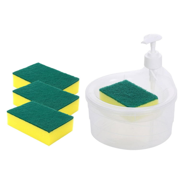 2PK Soap Dispensing Brush Kitchen Dish Cleaning Pot Scrubber Refill Sponge  10.5, 1 - Kroger