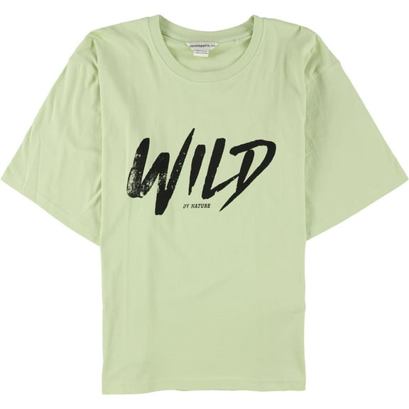Elevenparis Mens Wild By Nature Graphic T-Shirt, Green, X-Small