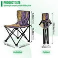 thumbnail image 3 of Outdoor Folding Chair 14.46x14.46x22.83 Inches, Camping Folding Chair Easy to Carry Ideal for Outdoor Picnics Camping Park Fishing Cool Yellow Leaf, 3 of 8