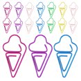 thumbnail image 2 of 30 clips decorativos con forma de helado, artículos de papelería divertidos para el hogar, la escuela, la oficina, marcapáginas novedosos, clips únicos, 2 of 7