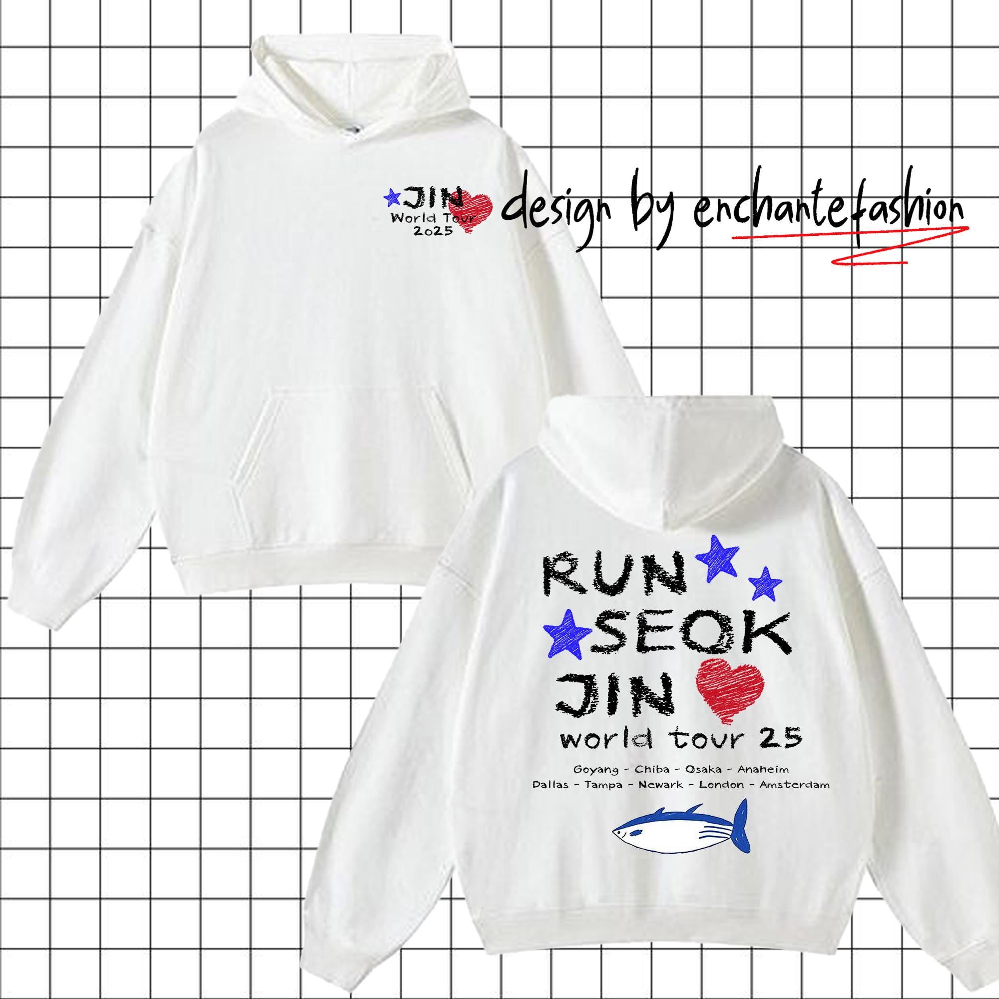 RUN SEOKJIN 2025 Tシャツ 日本未発売・新品・Lサイズ BTS Run Seokjin Ep Tour 2025 Shirt - Jin Worldwide Handsome Tee