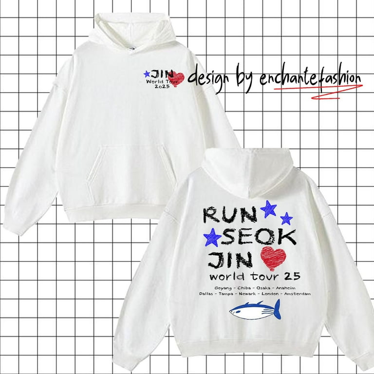 RUN SEOKJIN 2025 Tシャツ EU VER 日本未発売・新品・XL Run Seokjin ep Tour Shirt, Jin Tour 2025 Sweatshirt, Echo