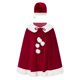 thumbnail image 2 of Lucakuins Disfraz de Navidad para mujer Deluxe Santa Shawl Poncho Party Cape Holiday Cosplay Outfit Lucakuins moda, 2 of 10
