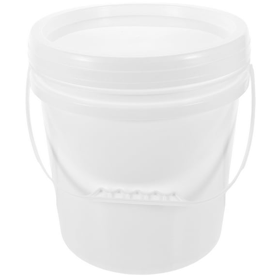 OUNONA Plastic Paint Bucket with Lid for Household Storage, 25.5 x 27 cm Container, Multipurpose Utility Bucket Set