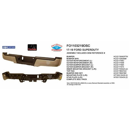 CAPA Rear Step Bumper Assembly FO1103219C