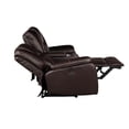 thumbnail image 6 of Hong Kong Power Reclining Loveseat made with Faux Leather in Brown, 6 of 9