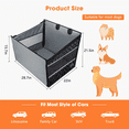 thumbnail image 3 of Dog Car Seat for Large Dogs, FurLove Car Booster Seat for Pet Travel with Waterproof Pad, Seat Dog Hammock,Breathable Mesh, and Adjustable Backseat Safety Belt, 3 of 10