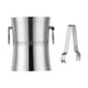 thumbnail image 5 of Cubo de hielo perfecl aislado con asa para bebidas de Metal barril de vino de hielo doble pared 3L Plata, 5 of 8