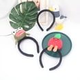 thumbnail image 4 of Tocado - Linda diadema de sandía y manzana Muñeca de dibujos animados Linda diadema Linda diadema para lavar la cara Venta de accesorios para brotes -2 piezas brillar Electrónica, 4 of 5