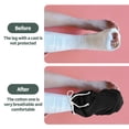 thumbnail image 4 of 2Pcs Leg Cast Cover Below the Knee Leg Cast 10x14inch Washable Sock Cover Warm Foot Cast Sleeve Plaster Stocking Protective Adjustable Drawstring Cast Protector for Men Women Ankle, Black, 4 of 7