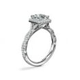 thumbnail image 5 of 1.00 Ct Brilliant Radiant Cut Natural Diamond Radiant Solitaire with Accents Engagement Ring for her Solid 18K White Gold Size 5.5, 5 of 8