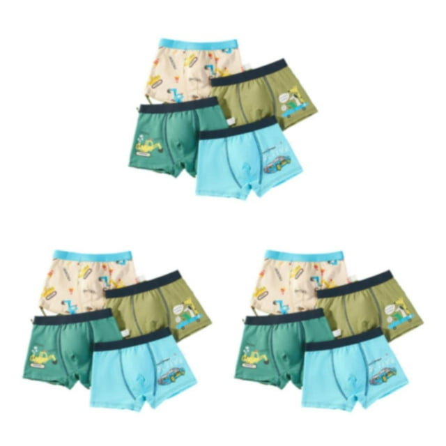 Sonducket 4 piezas de ropa interior y liviana para niños - Ropa interior transpirable y cómoda para niños Bragas Decoración completa de Type1 NO1