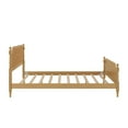 thumbnail image 5 of Euroco Rattan King Size Platform Bed for Living Room for Adults, Walnut, 5 of 9