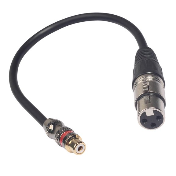 3.5mm Stereo Female / Female to XLR Female / Male Audio Cable /