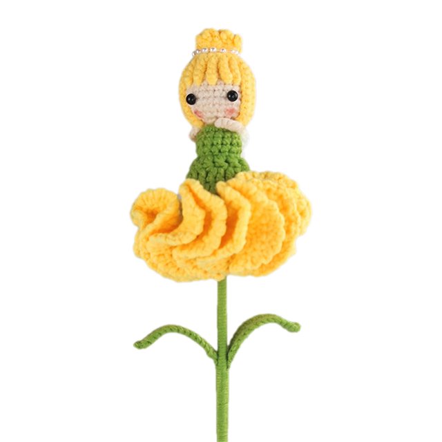Clearance! Crochet Kit Crochet Carnation Fairy Crochet Doll Kit for Beginners with Video Tutorials Crochet Kit Crochet Yarn and Hook Set for Beginners Knitting Kit for DIY Knitting DIY,YE1