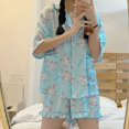 thumbnail image 3 of Traje de pijama de manga corta Sanrio Kuromi Hellokitty, ropa de exterior Kawaii de Anime, traje de ropa para el hogar, regalo de cumpleaños, Verano, 3 of 4