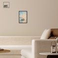 thumbnail image 3 of Boat On The Shore Sailing Wall Art Canvas Wall Art by Art Remedy, Black Floater Frame, 11" x 16", 3 of 7