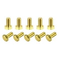 thumbnail image 1 of Unique Bargains Brass Hex Bolts, M6x12mm 10 Pack Fully Thread Grade 4.8 Machine Screws, 1 of 4