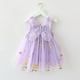 thumbnail image 2 of Odeerbi Niñas Verano Floral Bordado Tul Tutu Vestido Mariposa Alas Flower Girl Vestido Tank Vestido Sin Mangas Tirante Malla Vestido de Sol, 2 of 4