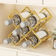 thumbnail image 6 of Wine Rack with 'Blessing' Design - Iron Wine Storage Cabinet Accessory, Elegant Home Decor Bottle Tray Display, 6 of 6