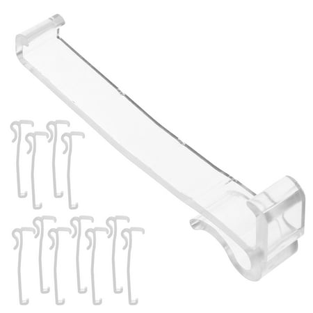 

12 Pcs Blind Trim Clip Window Valance Clips Replaceable Blind Clips Clear Valance Brackets Horizontal Blinds Clips