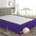 thumbnail image 2 of CCNY Magic Bed Skirt 21 Inch Drop Pleated Pattern With Split Corners Microfiber Bed Skirts (King-Purple), 2 of 5