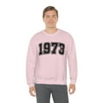 thumbnail image 3 of Women's 1973 Collegiate Font Sweatshirt 50th Birthday Sweatshirt, 3 of 5