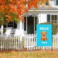 thumbnail image 4 of Durable Cute Retriever Large Garden Flag, Double-Colored Cute Dog Face Simple Doodle Colorful Cartoon Porch Flags 28x40 Inch Washable Happy Smile Golden Retriever Back Yard Decor, 4 of 5