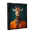 thumbnail image 4 of Stupell Industries Giraffe in Formal Suit Animals & Insects Painting Black Floater Framed Canvas Art Print Wall Art, 25 x 31, 4 of 10
