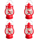 thumbnail image 1 of Farol Decorativo Navideño Con Asa (Papá Noel) Rojo, 1 of 2