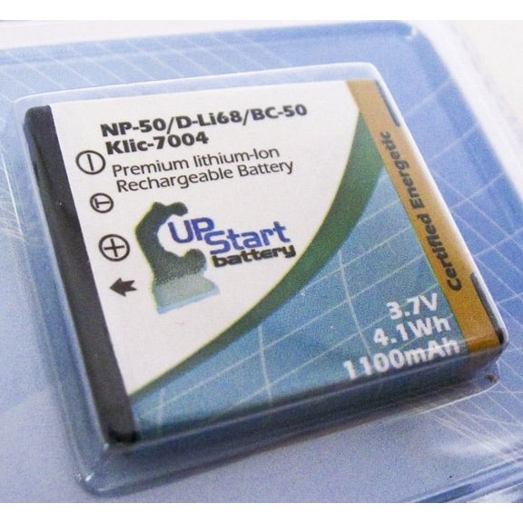 Replacement Fujifilm NP-50 Battery for Fujifilm NP-50A, F100FD, F200EXR, Finepix F100FD, S1600, Kodak KLIC-7004, Pentax D-LI22, Pentax Q Digital Cameras(1100mAh, 3.7V, Lithium-Ion)