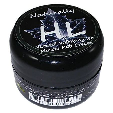 Rub 2 Ounce Cream - Warming Ice Muscle Rub Cream - All Natural Pain Relief (1/2 Ounce)