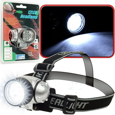 Stalwart 12 LED Headlamp with Adjustable Strap
