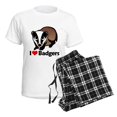 thumbnail image 4 of CafePress - Badgersilove Women's Light Pajamas - Women's Short Sleeve Print T-Shirt and Pants Light Cotton Pajama Set, 4 of 7