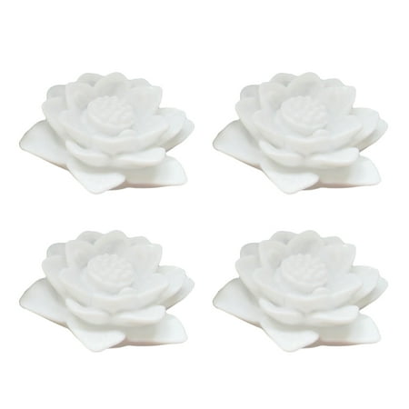

4pcs Changing LED Floating Lotus Flower Romantic Lamp Night Light for Wedding Party Bar Decoration(Colorful)