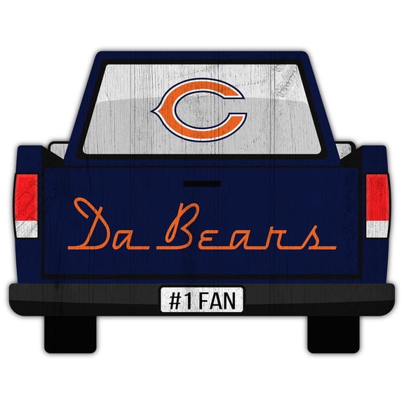 Chicago Bears 12'' x 12'' Truck Back D-cor