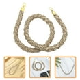 thumbnail image 1 of BESTYASH Stanchions Crowd Control Rope With Hooks Made Of Jute 1Set, 1 of 8