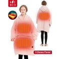 thumbnail image 2 of Sudadera con capucha Heated Electric Wearable Blanket Rosa, 2 of 7