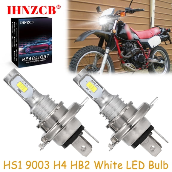 IHNZCB for Honda XL350R XL600R XL1000 Varadero - 2X HS1 9003 H4 HB2 LED Headlights Bulb 50W White YTB,Motorcycle Light,Y51