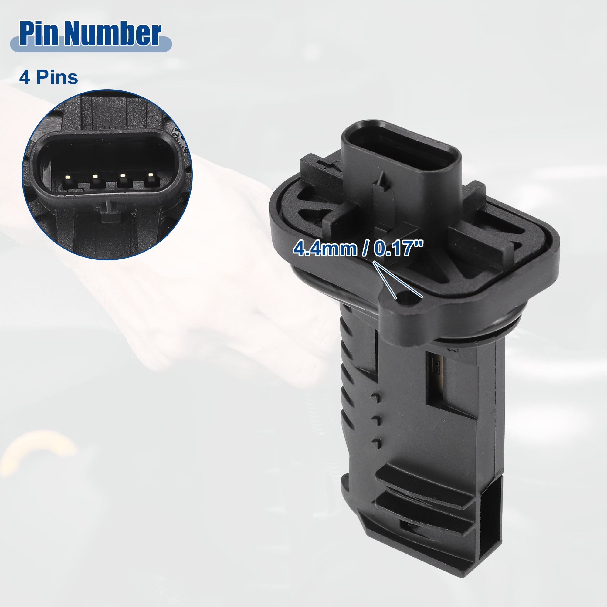 Unique Bargains Car Mass Air Flow MAF Sensor Replacement Fit for BMW 228i 2014-2016 No.13627602038 Black