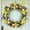 Multicolor#0, variant on Easter Bunny Wreath for Front Door Colorful with Artificial Flowers Party Great Easter